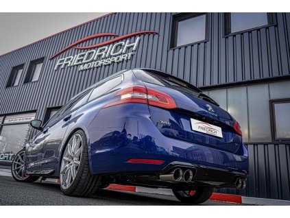 Nerezový výfuk Duplex - středový a koncový díl - 76mm - Peugeot 308 SW