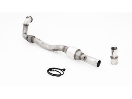 Nerezový downpipe 76 mm s 200článkovým sportovním Kat.