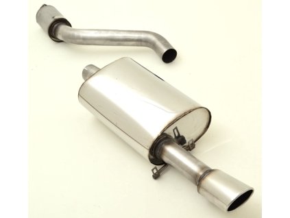 Nerezový výfuk - středový a koncový díl - 70mm - Porsche 944 S2