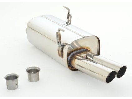 Nerezový výfuk Duplex - koncový díl - 63,5 mm