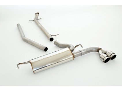 Nerezový výfuk Duplex - středový a koncový díl - 63,5 mm - Opel Mokka / Mokka X