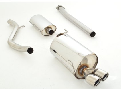 Nerezový výfuk - středový a koncový díl - 63,5 mm