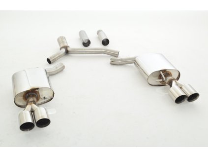 Nerezový výfuk Duplex - koncový díl - 63,5 mm (zadní nárazník S5)