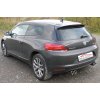 Nerezový výfuk "DUPLEX" pro VW Scirocco III, konc. díl.