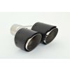 Carbon koncovka výfuku dvojitá - 2 x 100 mm "levá"
