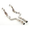 Nerezový downpipe 2x 70mm (04/2013+) s 2x 200článkovým sportovním kat.