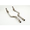 Nerezový downpipe - 2x 76mm s 2x 200článkovým sportovním katalyzátorem.