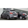 Hliníkovaný výfuk Duplex - koncový díl - 63,5 mm - Opel Corsa E