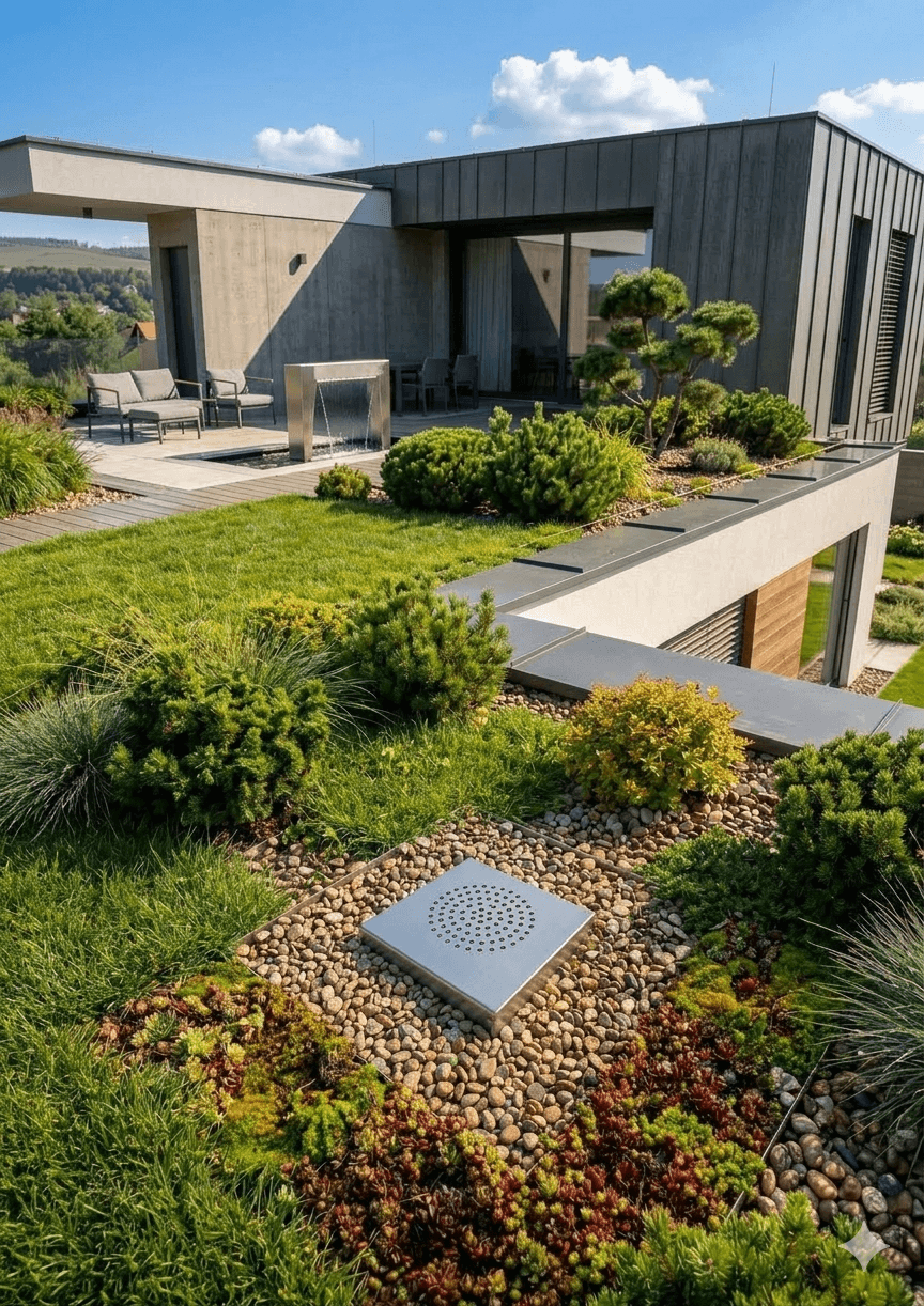 Šachta pro zelené střechy