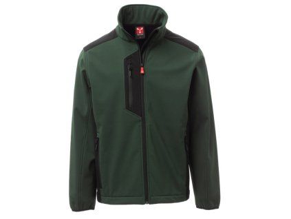 PAYPER GALWAY softshell bunda zelená/černá