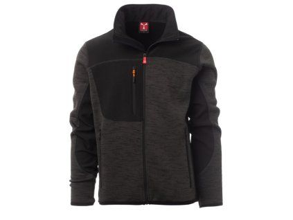 PAYPER TRAVEL softshell mikina tmavě šedá/černá
