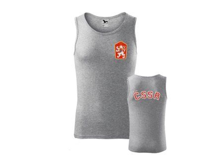 ČSSR retro pánské tilko šedé (Velikost. XXL)