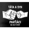 Pánské triko TÁTA A SYN černé (Velikost. 3XL)