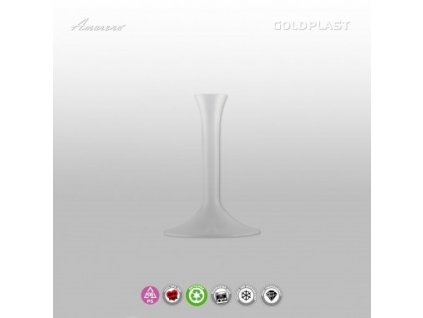 Plastové stopky na sklenice, bílé