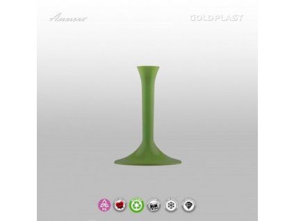 Plastová stopka na sklenice, zelená