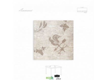 Ubrousky z netkané textilie 40x40 cm, Contadino Nocciola - Pack Service