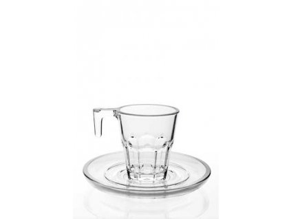 SADA 6ks Espresso TF 77ml + 6ks PODŠÁLKŮ