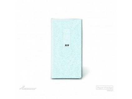 Svatební kapesníky, 4vrstvý papír Moments Ornament světle modrá, Paper+Design