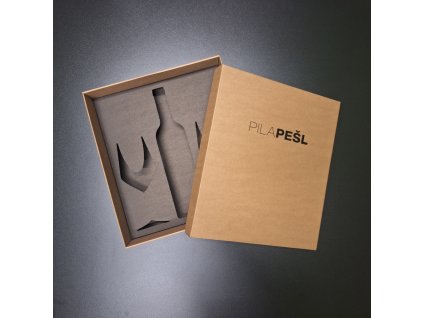 Dárková krabička na 2ks skleničky a láhev vína