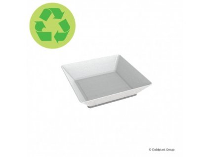 Jednorázová malá miska 65x65mm, zlatý plast