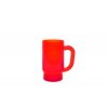 caneca vermelho fluo