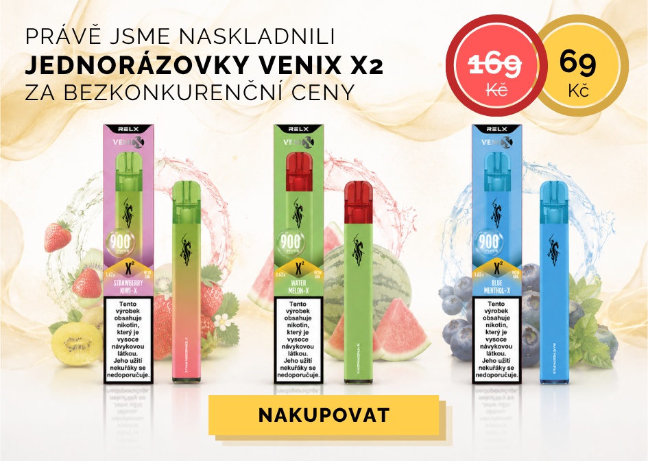 Jednorázové cigarety Venix X2