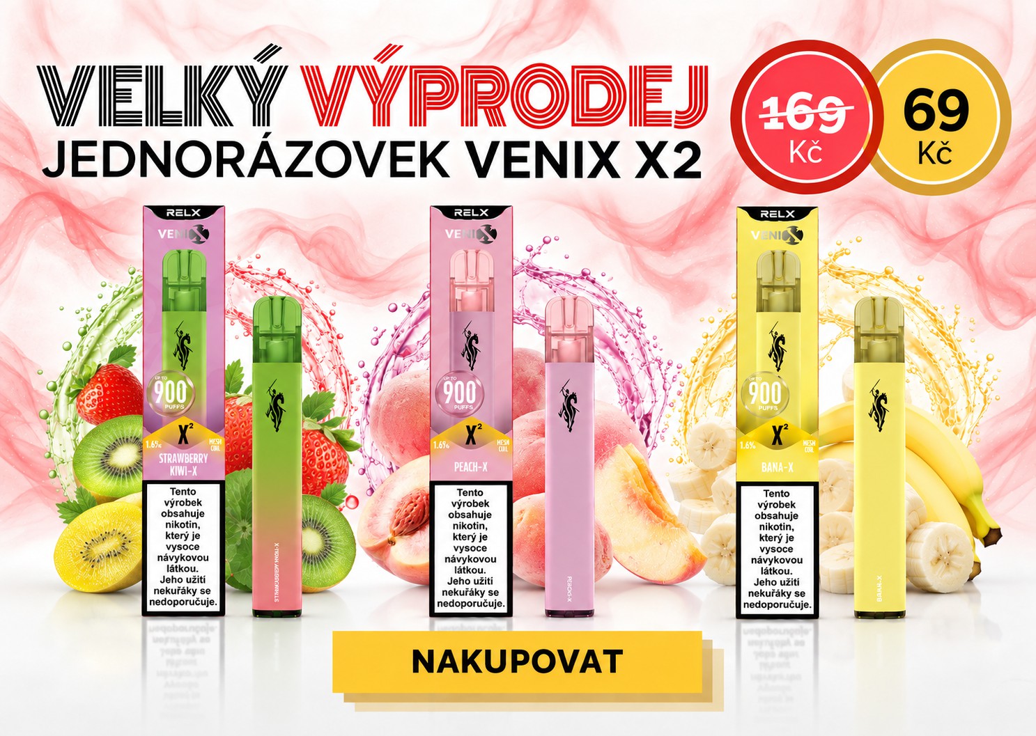 Jednorázové cigarety Venix X2
