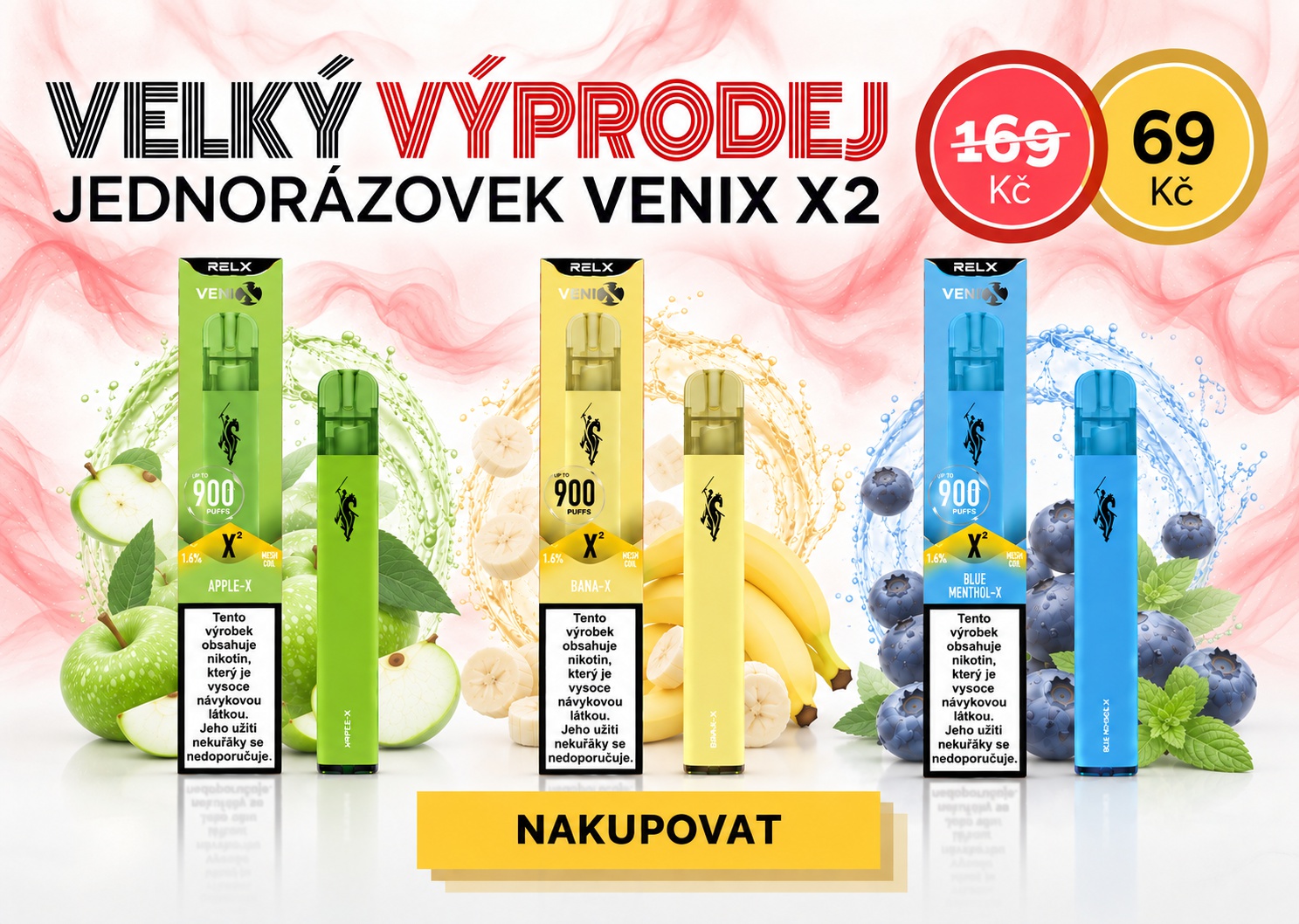 Jednorázové cigarety Venix X2