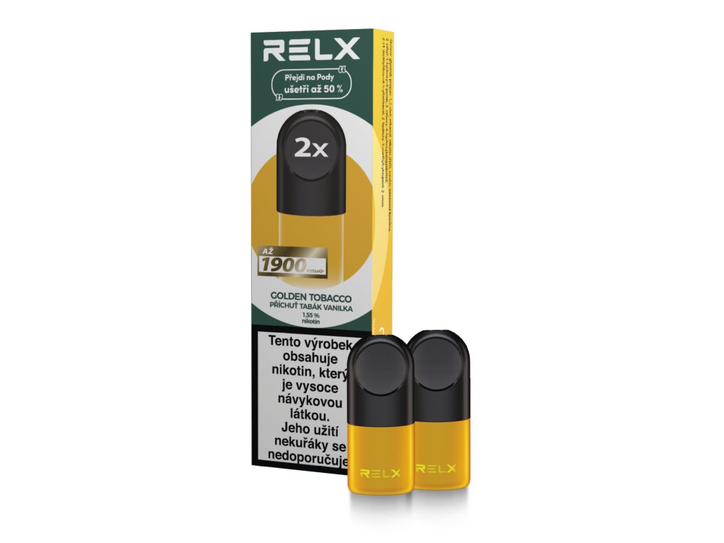 RELX Náhradní Pod - Golden tobacco (tabák s vanilkou) 2 ks