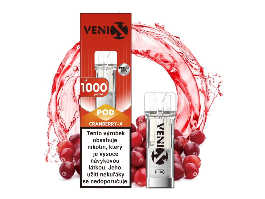 Venix POD Cranberry-X 20mg - přeplněné pody