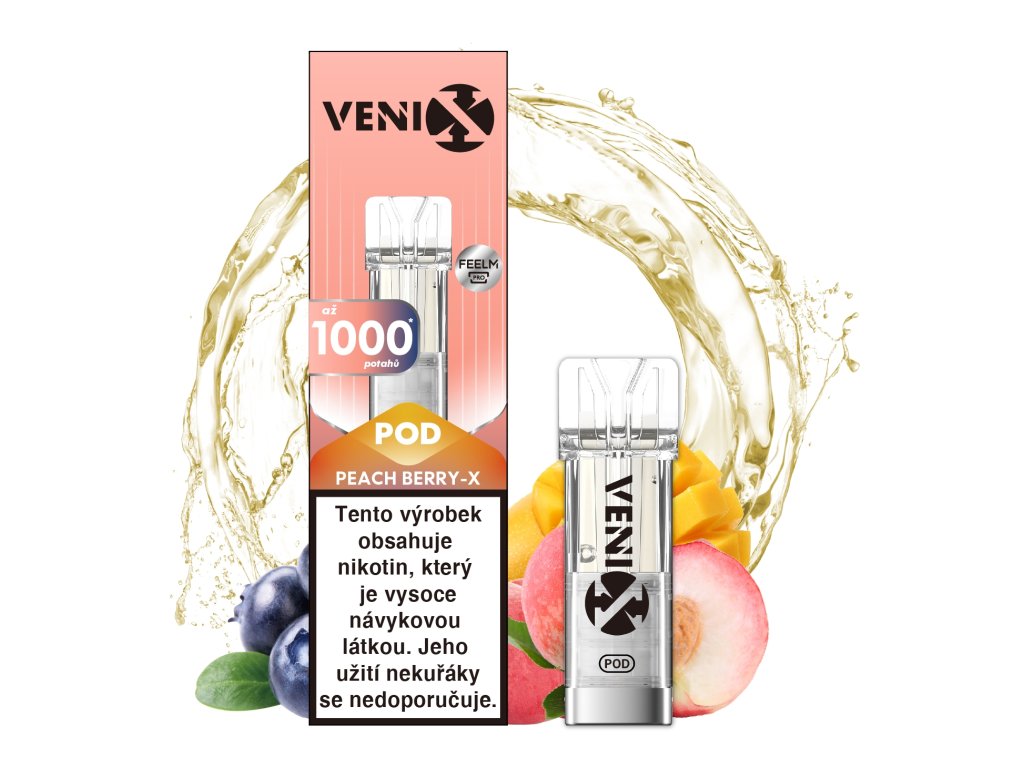 250701 POD PEACH BERRYVenix POD Peach Berry-X 20mg - předplněné pody