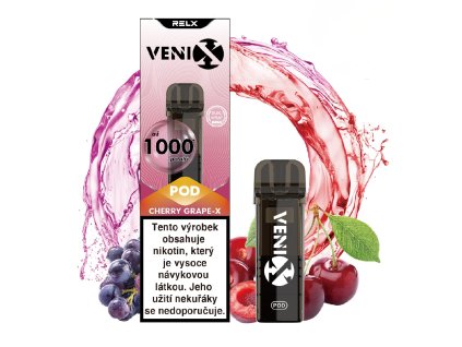 Venix MAX POD Cherry Grape-X 20mg - předplněný pod