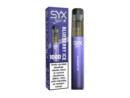 SYX BAR Blueberry Ice - Jednorázové e-cigarety