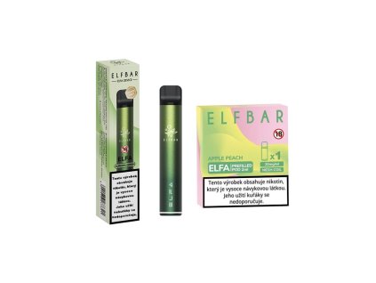 ELF BAR ELFA POD STARTER KIT - APPLE PEACH - předplněné pody