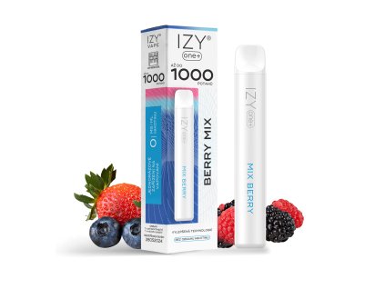 IZY ONE+ 1000 BERRY MIX 0MG - jednorázová cigareta bez nikotinu