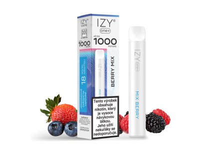 IZY ONE+ 1000 BERRY MIX 18MG - jednorázové e-cigarety