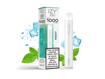 IZY ONE+ 1000 MINT 18MG - jednorázová e-cigareta