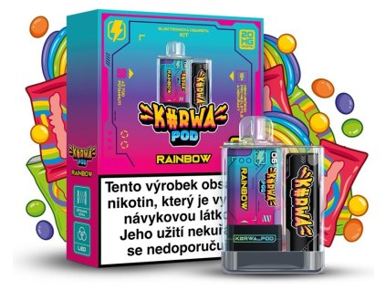 KURWA POD KIT RAINBOW 20 MG - předplněné pody