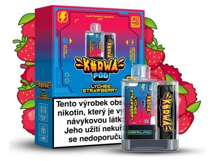 KURWA POD KIT LYCHEE STRAWBERRY 20 MG - předplněné pody