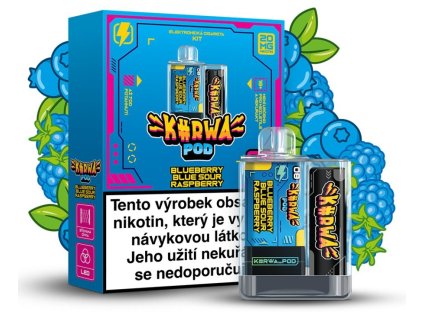 KURWA POD KIT BLUEBERRY BLUE SOUR RASPBERRY 20 MG - předplněné pody