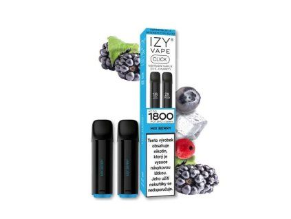 IZY CLICK POD Mix Berry 2x2 ml - 18 mg - Předplněné pody