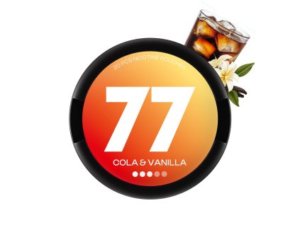 77 Cola & Vanilla Medium - nikotinové sáčky