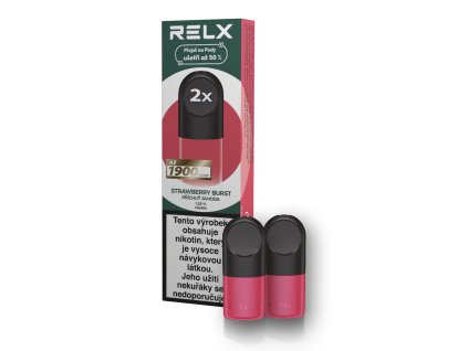 RELX Náhradní Pod - Strawberry Burst (jahoda) 2 ks