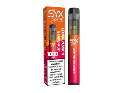 SYX BAR Lemon Passion Grapefruit 16,5mg - jednorázová cigareta