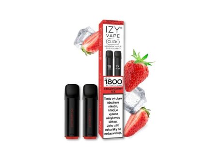 Izy Vape Izy Click Strawberry 2x2ml - Předplněné pody