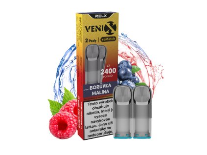 Venix RELX soMatch Pod Blueberry Raspberry 2 ks - Přeplněné pody