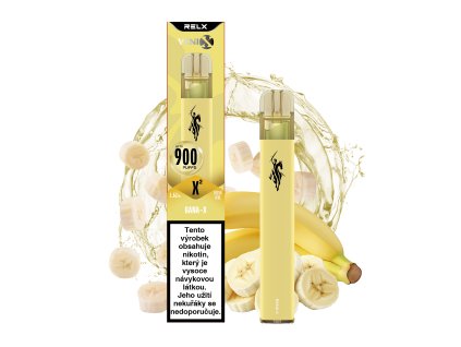 1112102Q1 imageVENIX X2 Bana-X - Jednorázové e-cigarety