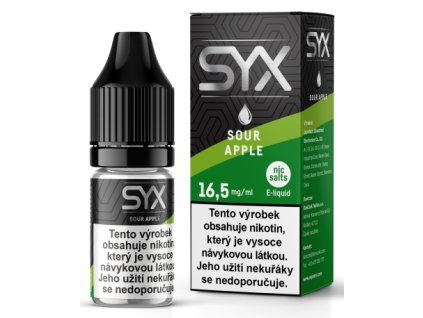 SYX NS Sour Apple 10 ml 16,5 mg - E-liquidy