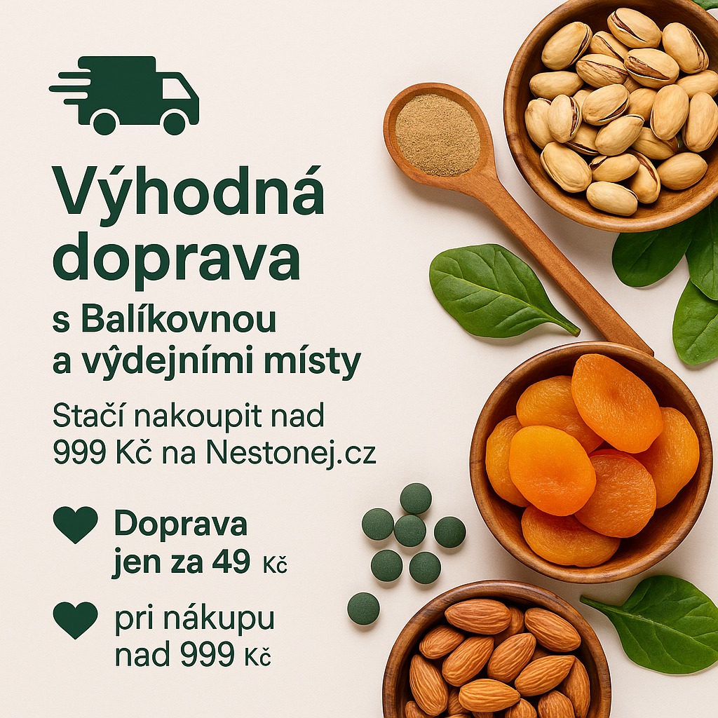 Doprava ZDARMA při nákupu nad 999 Kč – jen do konce června