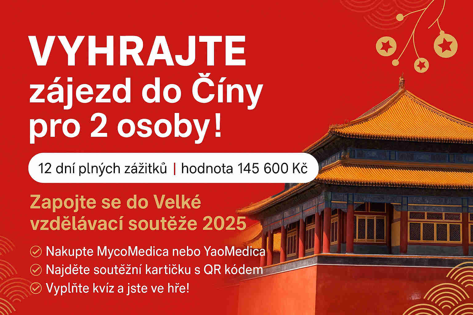 Zapojte se do Velké vzdělávací soutěže a vyhrajte cestu do Číny!